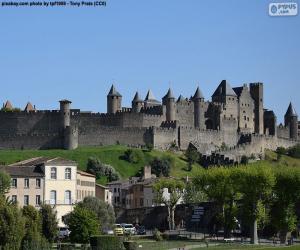 пазл Город-крепость Каркассон, Франция